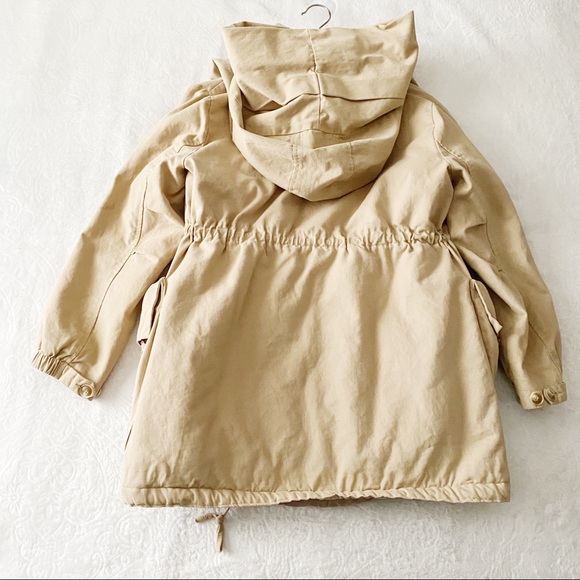 Oversized Cozy Khaki Hooded Jacket - Picture 8 of 12